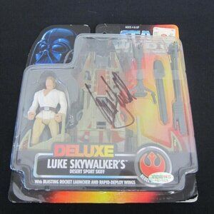 Mark Hamill signed Star Wars Deluxe Luke Skywalker's Desert Sport Skiff Power
